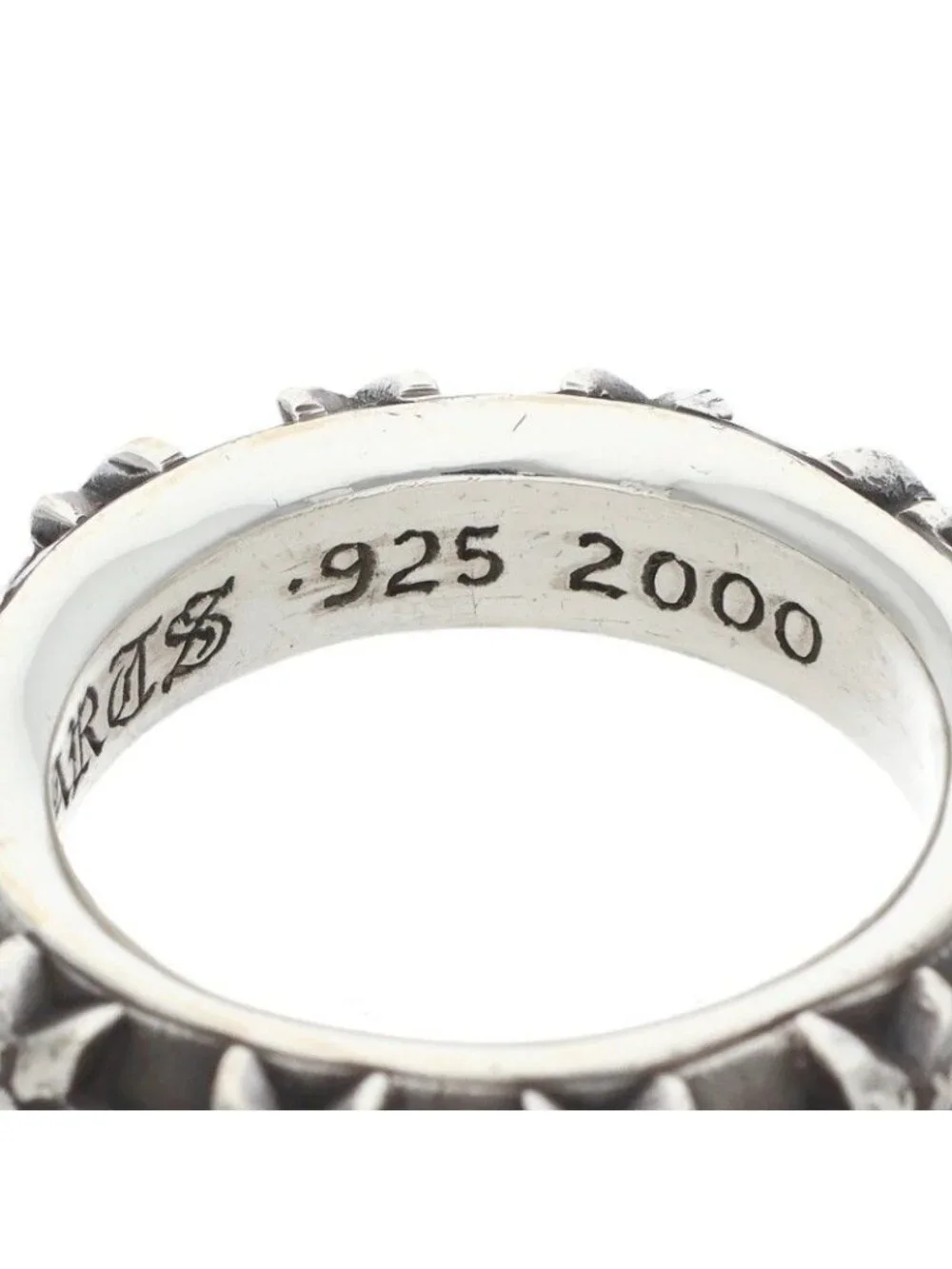 Chrome Hearts Star Band Silver Ring